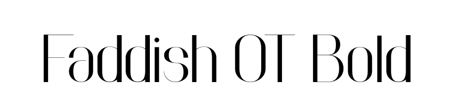 Faddish OT Bold Yazı tipi ücretsiz indir